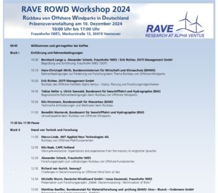 RAVE ROWD Workshop Programm