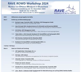 RAVE ROWD Workshop Programm